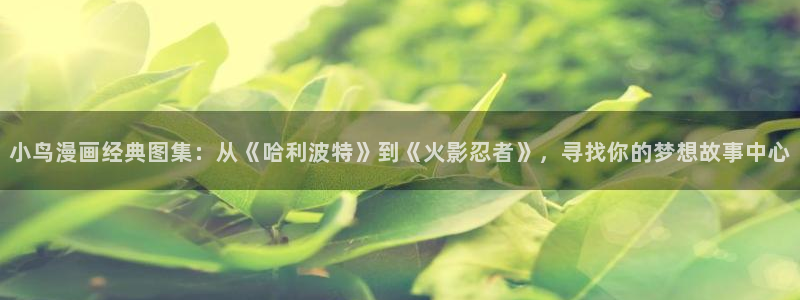 虫虫漫画网在线阅读免费阅读进击的巨人：小鸟漫画经典图集：从《哈利波特》到《火影忍者》，寻找你的梦想故事中心