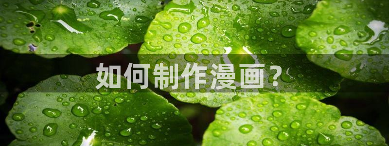 虫虫漫画下拉：如何制作漫画？